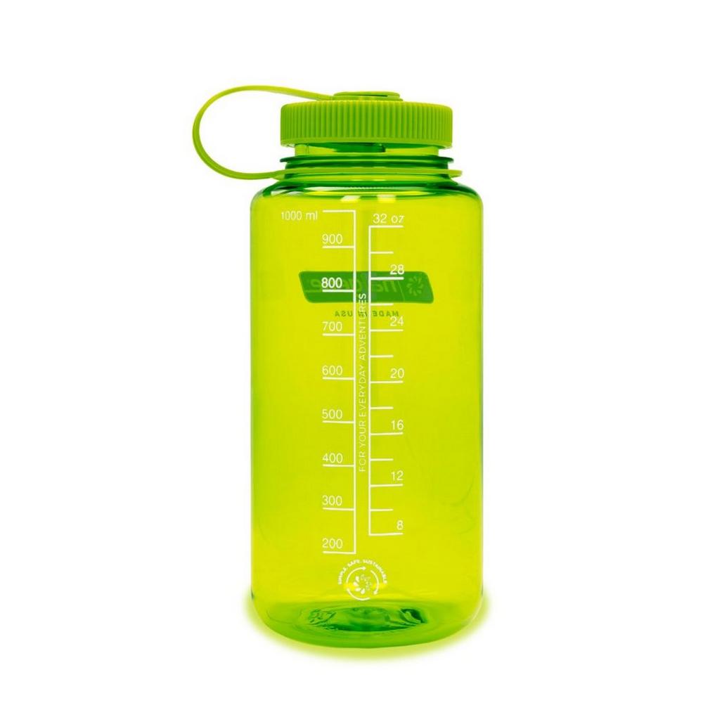 Nalgene Tritan Sustain Wide Mouth 1L Water Bottle - Spring Green