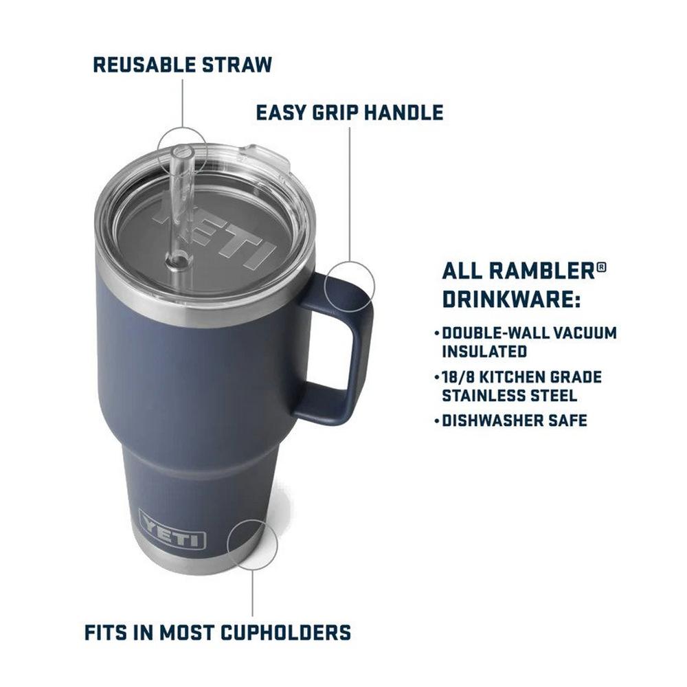 Yeti Rambler 35oz Straw Mug - Navy