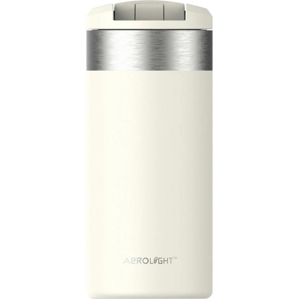 Mug Stanley TRS AeroLight 350 Ml - Isolation Double Paroi, Acier Filé, Couleur Crème Brillante