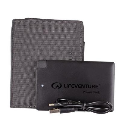 Lifeventure RFID Charger Wallet & Power Bank - Black