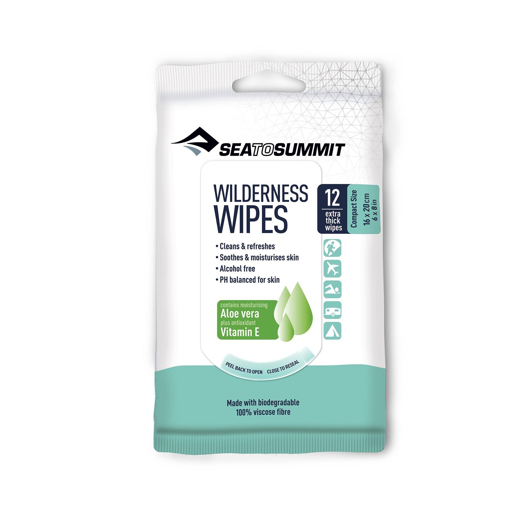 Sea To Summit Black Wilderness Wash Wipes N-A