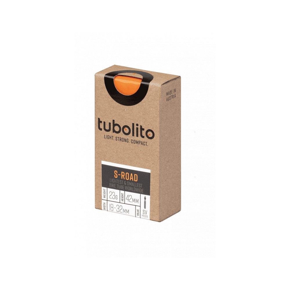 Tubolito Unisex Black S-Tubo-Road 700C 18-32Mm, 60Mm Bike Inner Tube Small