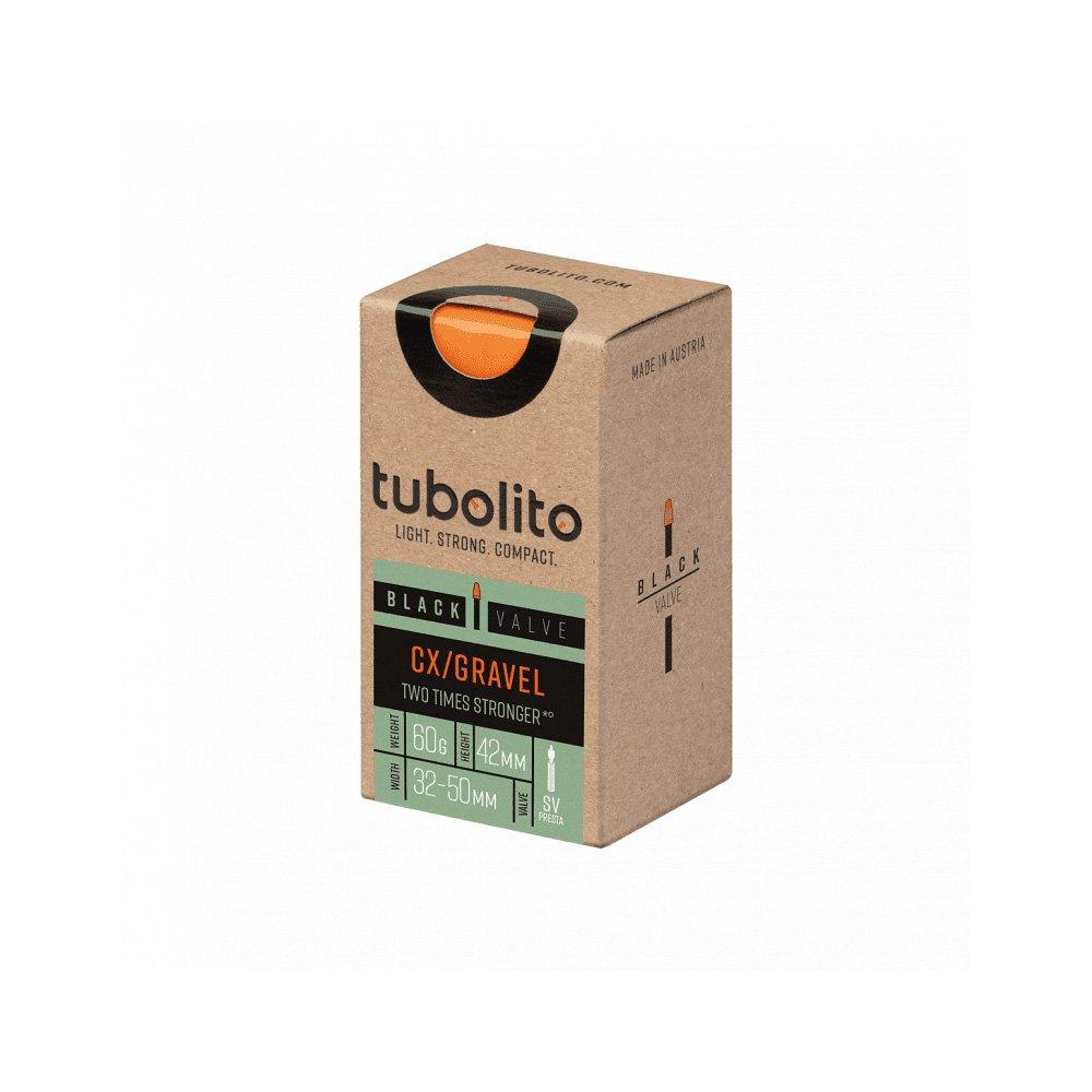 Tubolito Unisex Black Tubo Cx/Gravel 700C 32-50Mm, 42Mm Bike Inner Tube Small