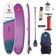 Ride 10ft 6in Inflatable Hybrid Tough SUP Package - Purple