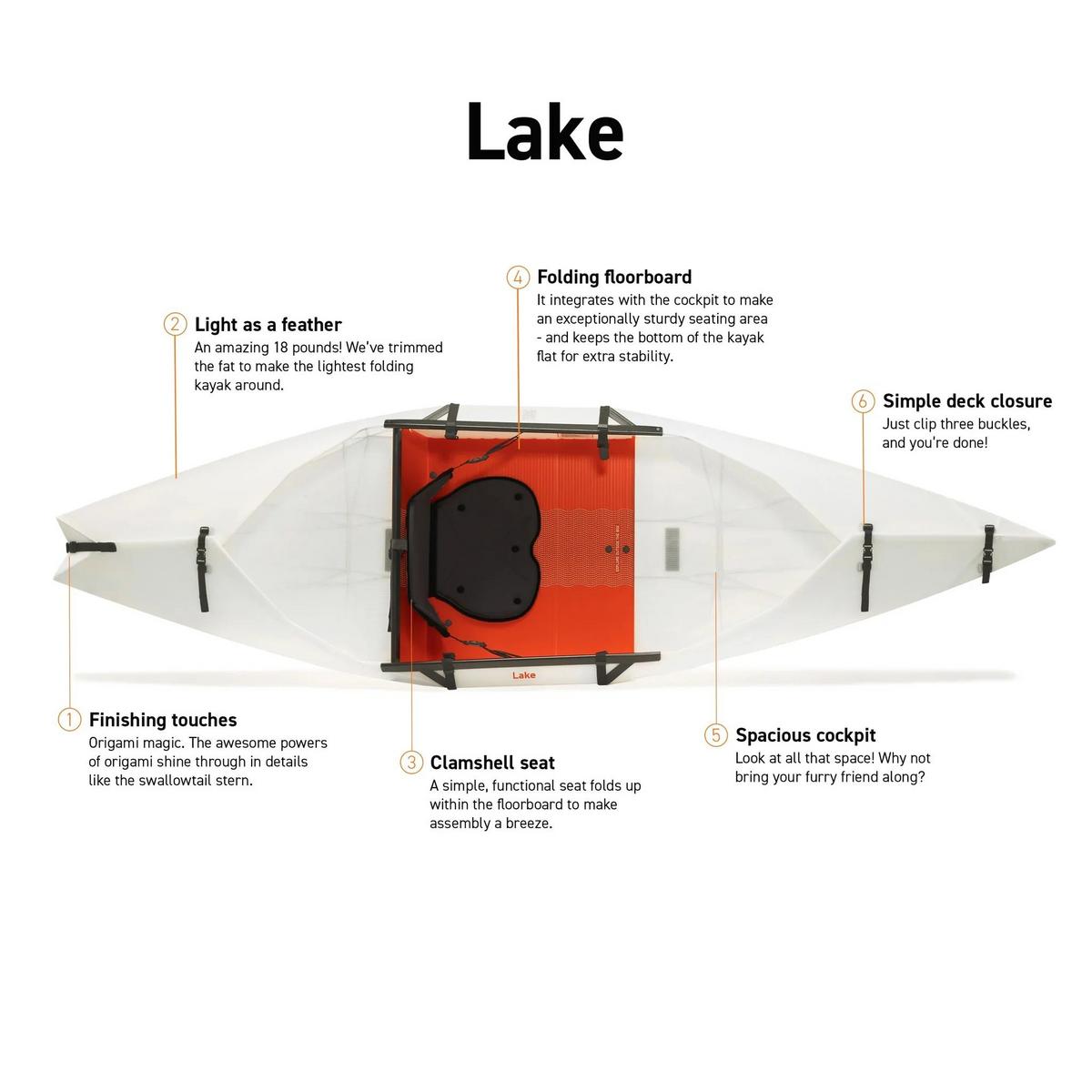 Oru Kayak Lake Kayak - White