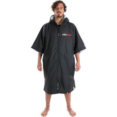 Dryrobe®  Advance Short Sleeve Dry Robe - Black/Grey