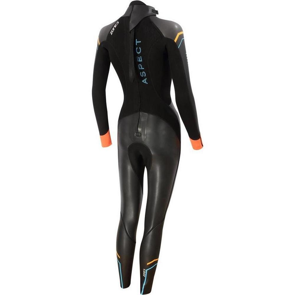 Zone3 Women's Aspect Breaststroke Wetsuit - Black/Blue/Orange