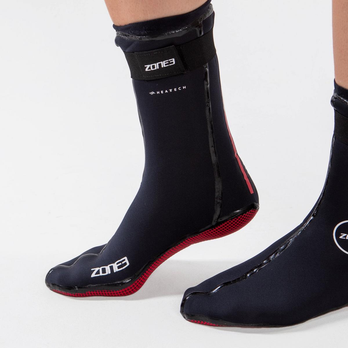 Zone3 Neoprene Heat Tech Swim Socks - Black