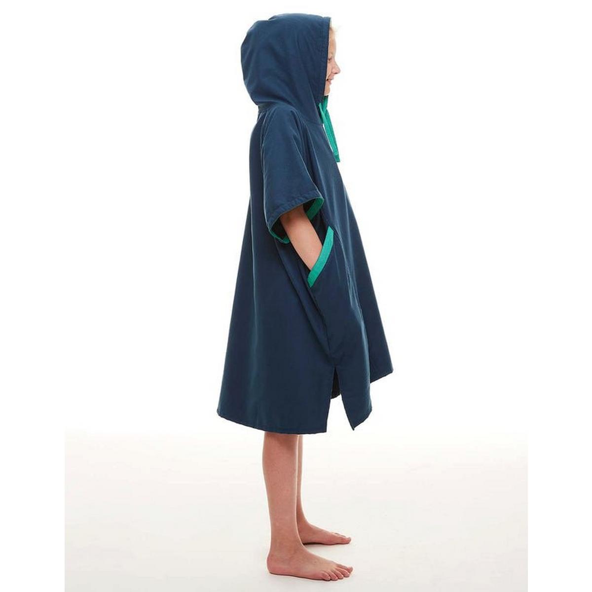Red Paddle Kid's Quick Dry Microfibre Changing Robe - Navy