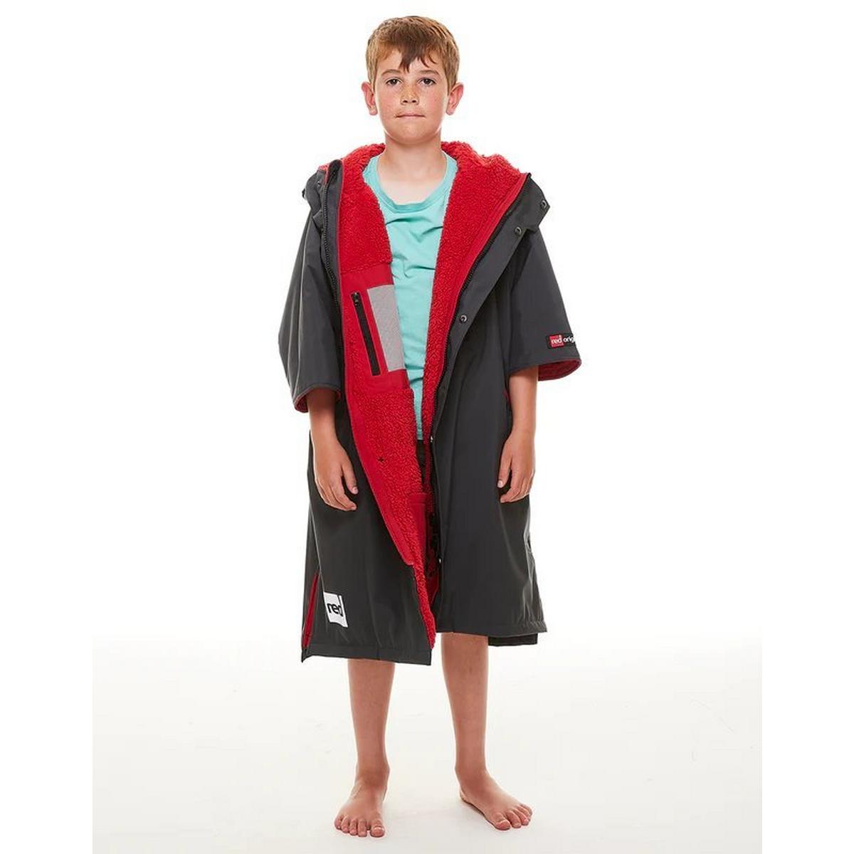 Red Equipment Kid's Pro Evo Change Robe - Grey