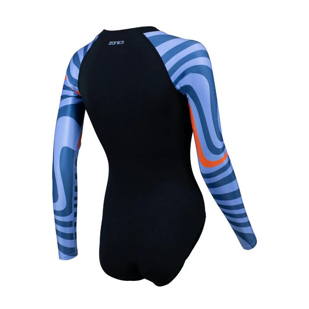 Zone3 Women's Open Water Swim Renew Long Sleeve Swimsuit - Black