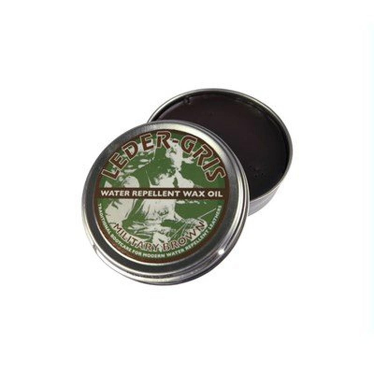 Altberg Leder-Gris Wax Oil - Military Brown - 80g