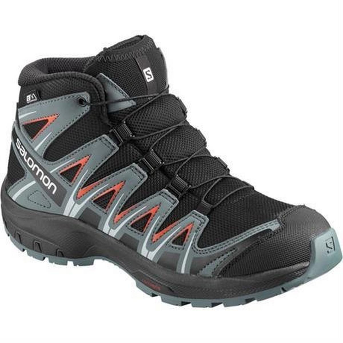 Salomon Junior XA Pro 3D Mid CSWP - Black/Stormy/Cherry