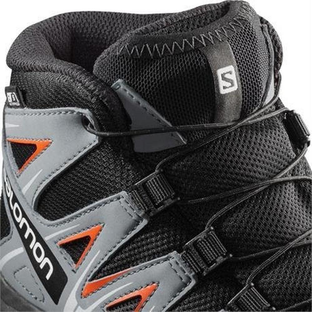 Salomon Junior XA Pro 3D Mid CSWP - Black/Stormy/Cherry