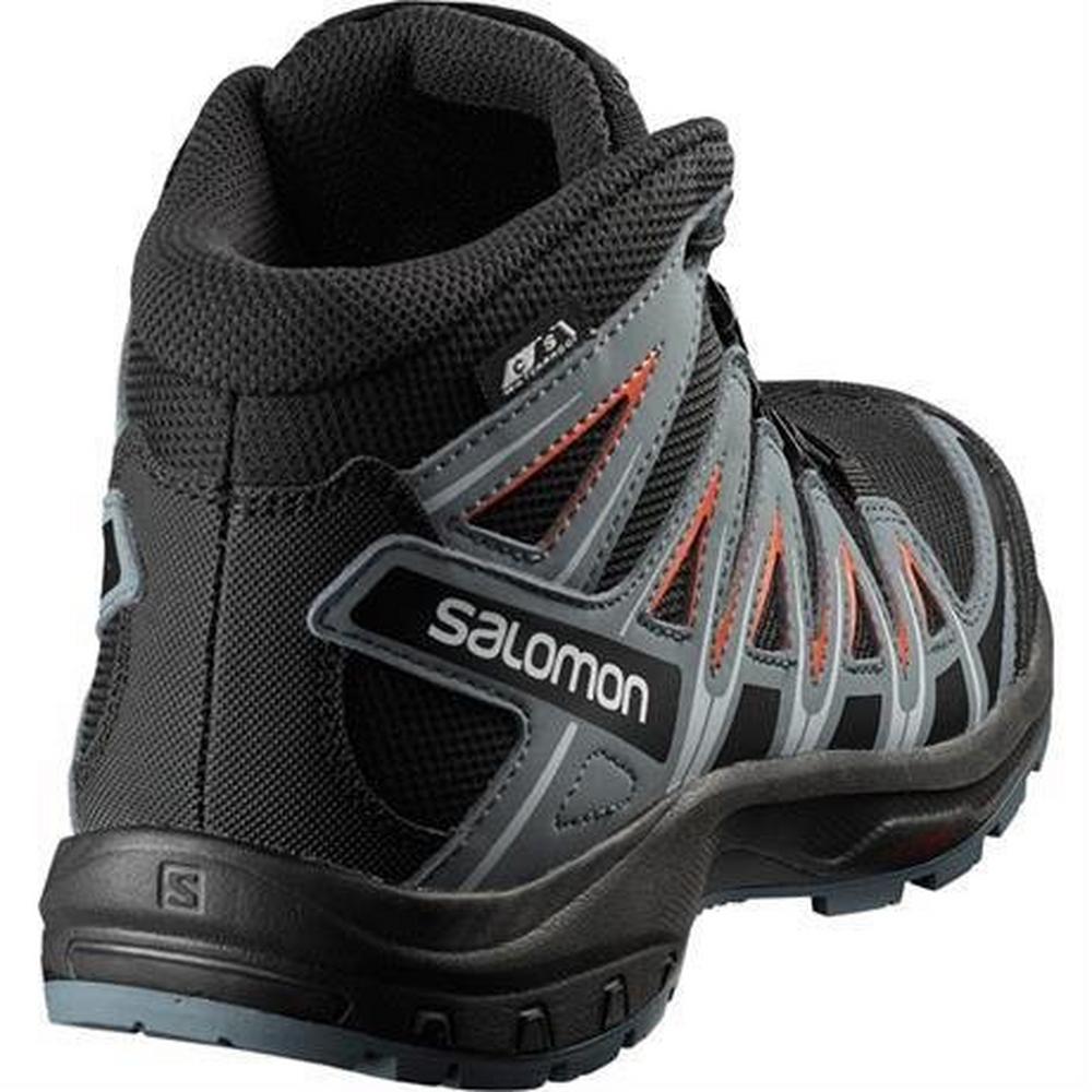 Salomon Junior XA Pro 3D Mid CSWP - Black/Stormy/Cherry