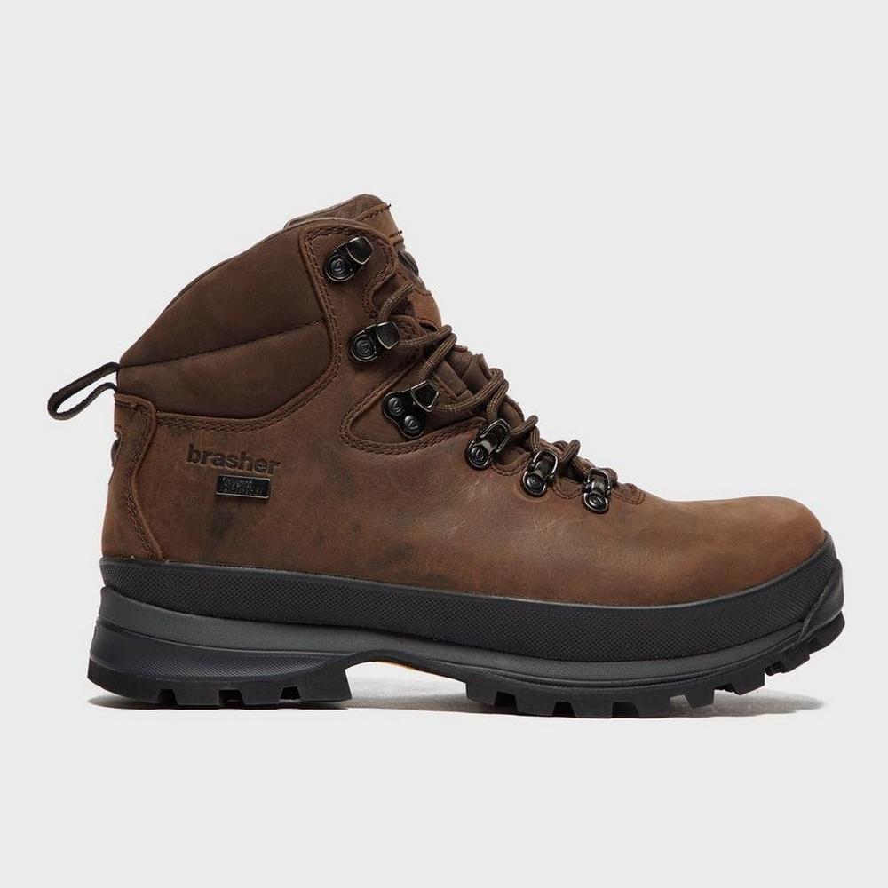 Mens brown shop leather hiking boots