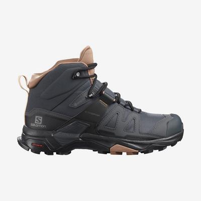 Salomon Women's X Ultra 4 Mid GTX - Ebony/Mocha Mousse