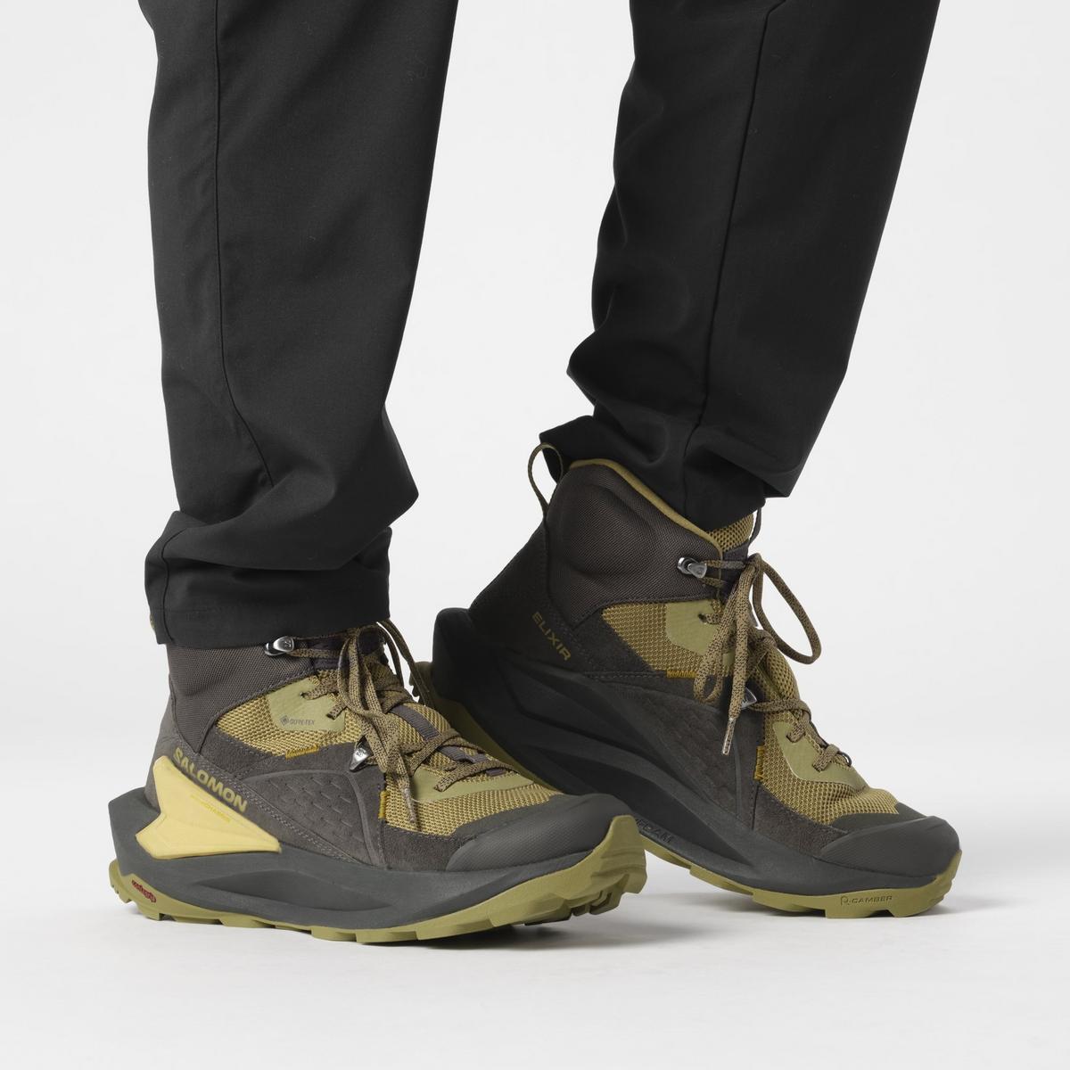 Salomon Men's Elixir Mid GORE-TEX Hiking Boots - Green