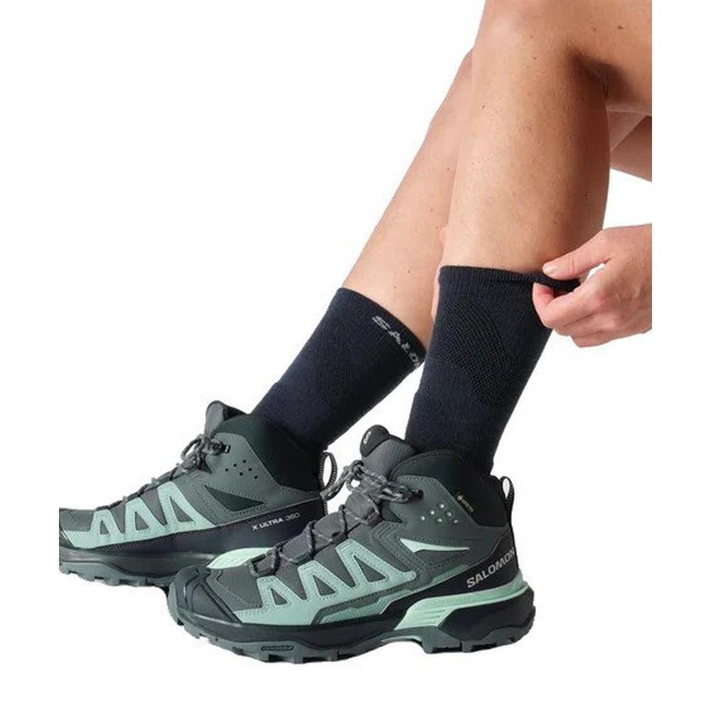 Salomon Women's X Ultra 360 Mid GORE-TEX Hiking Boots - Grey/ Blue