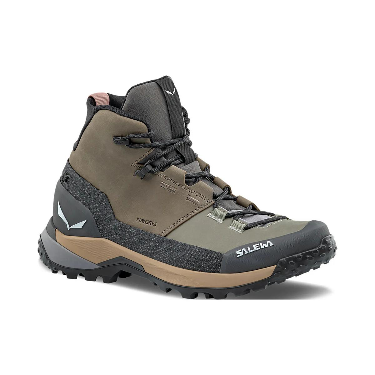 Salewa Women's Puez Leather Mid PTX Hiking Boots - Brown