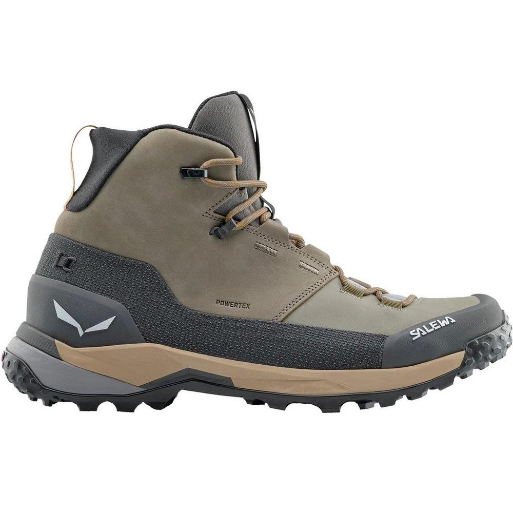 Salewa Men's Puez Leather Mid PTX Hiking Boots - Brown