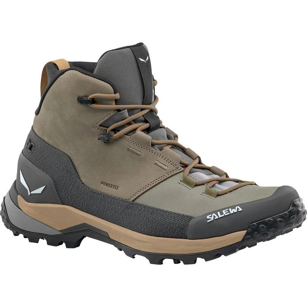 Salewa Men's Puez Leather Mid PTX Hiking Boots - Brown