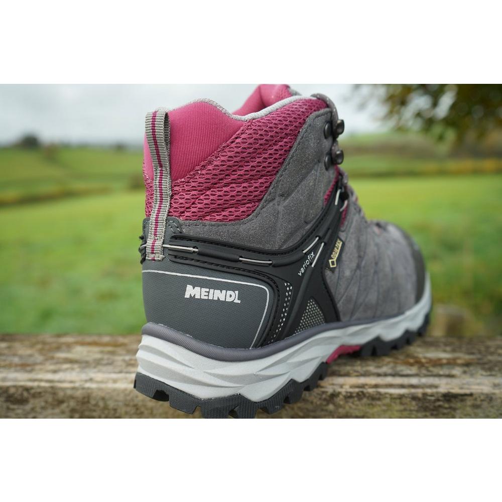 Meindl Women's Mondello Mid GORE TEX Walking Boots - Grey