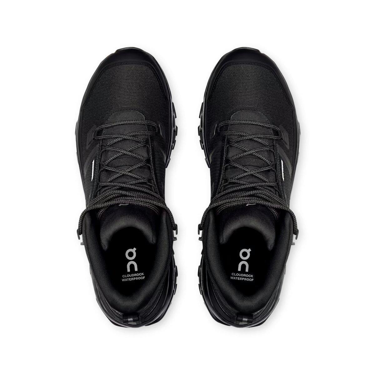 On Men's Cloudrock Mid Waterproof Hiking Boot - Black