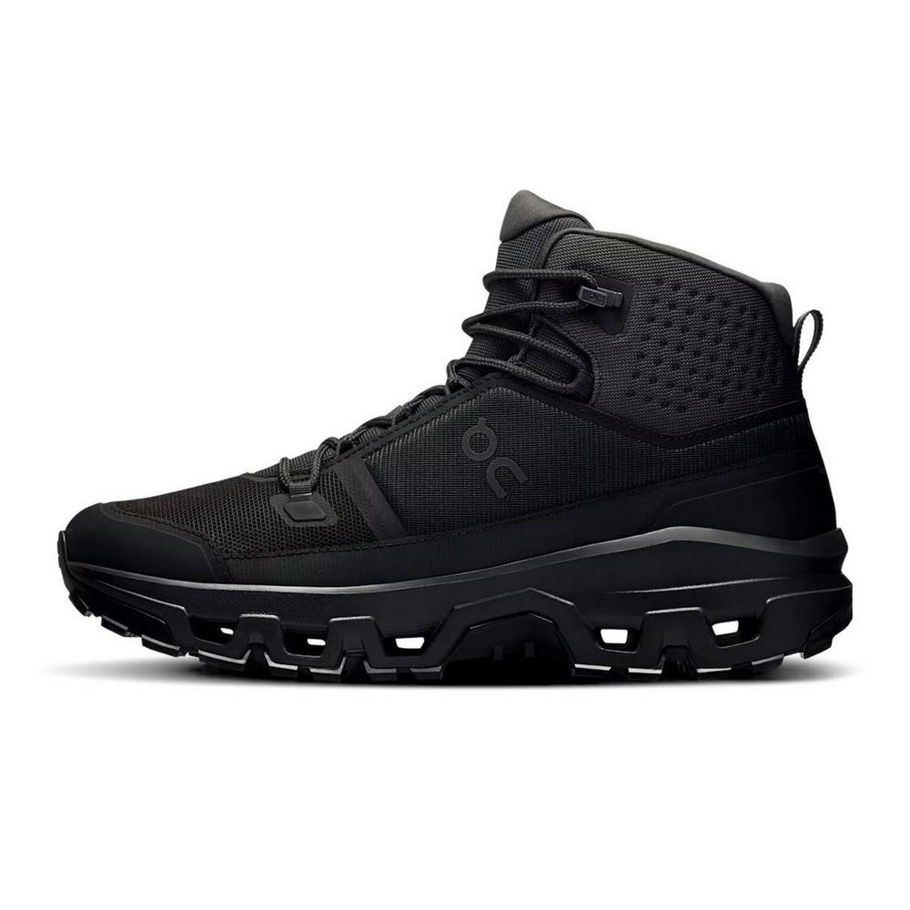 On Men's Cloudrock Mid Waterproof Hiking Boot - Black