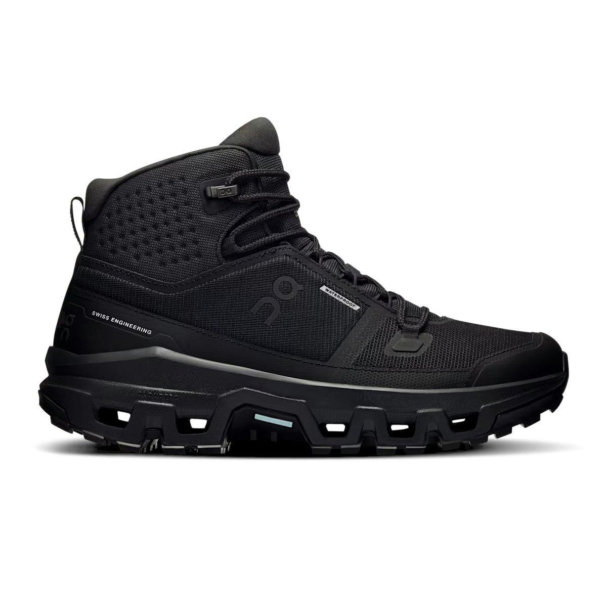On Women's Cloudrock Mid Waterproof Hiking Boots - Black