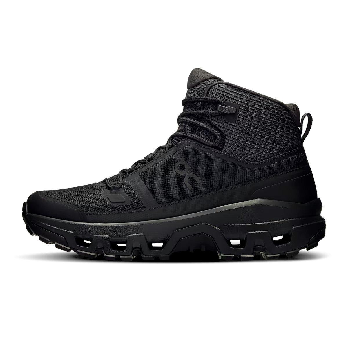 On Women's Cloudrock Mid Waterproof Hiking Boots - Black
