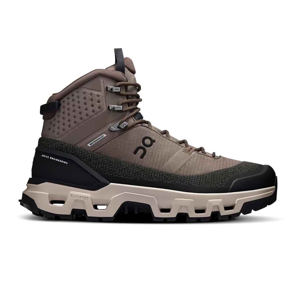 On Men's Cloudrock Trek Waterproof Hiking Boots - Brown