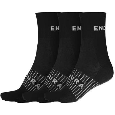 Endura Men's Coolmax Race Sock Triple Pack - Black