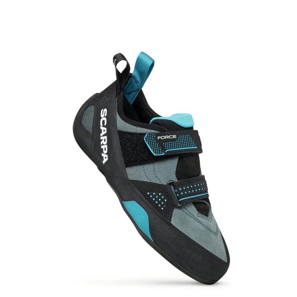 Scarpa Men's Force Climbing Shoes - Conifer Azure