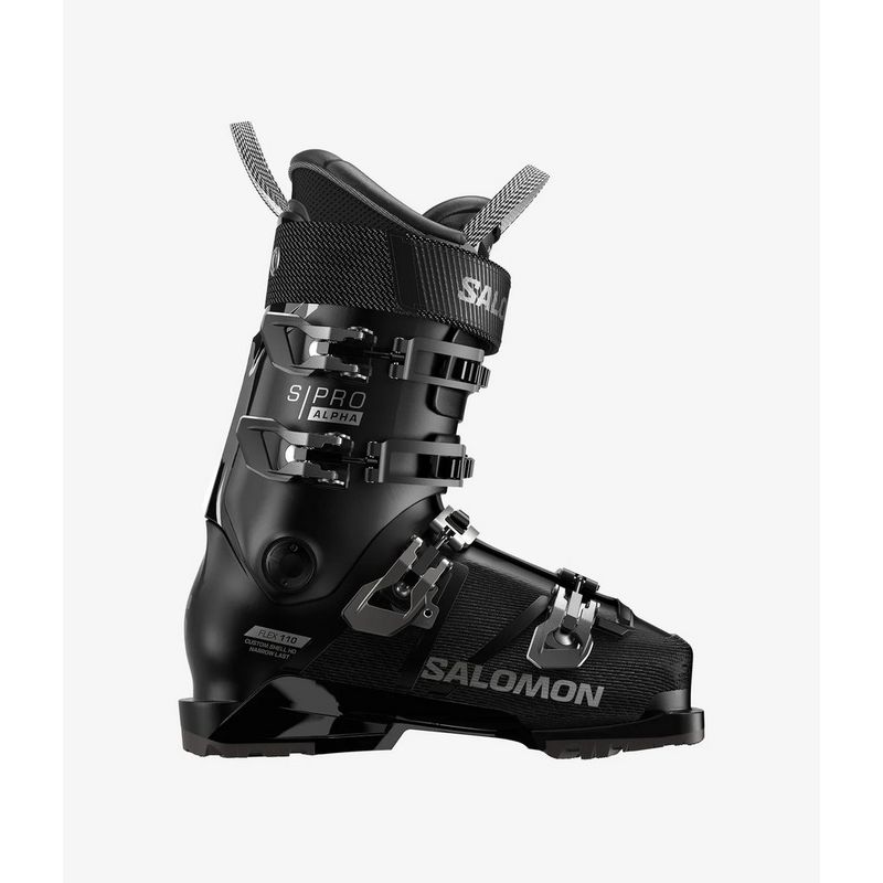 Salomon Men s S Pro Alpha 110 Ski Boots Black Dark Grey Tiso