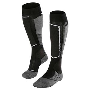  Women's SK2 Wool Ski Sock - Black-Mix