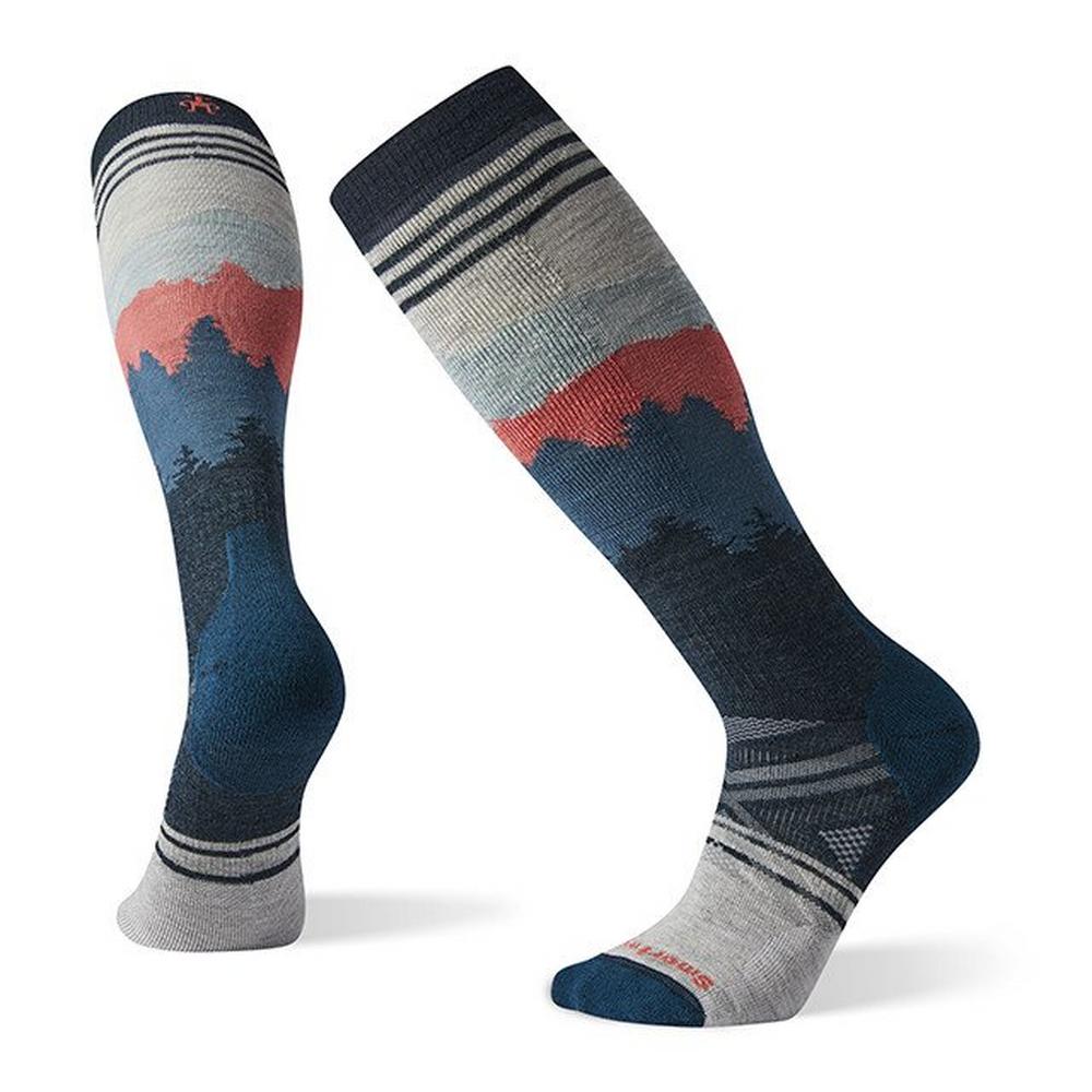 Smartwool Men's PhD Ski Medium Alpenglow Pattern Socks