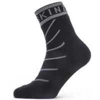  Waterproof Warm Weather Ankle Length Sock with Hydrostop - Black/Grey
