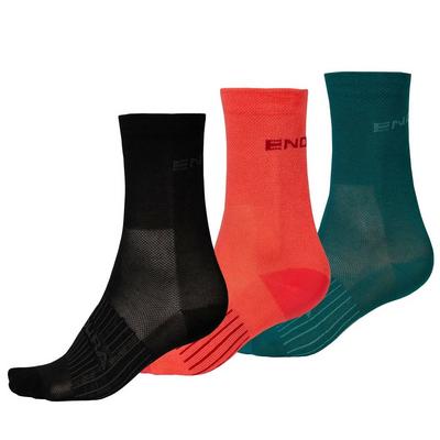 Endura Women's Coolmax Race Sock - 3 Pack - Black