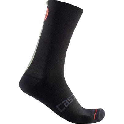 Castelli Racing Stripe 18 Sock - Black
