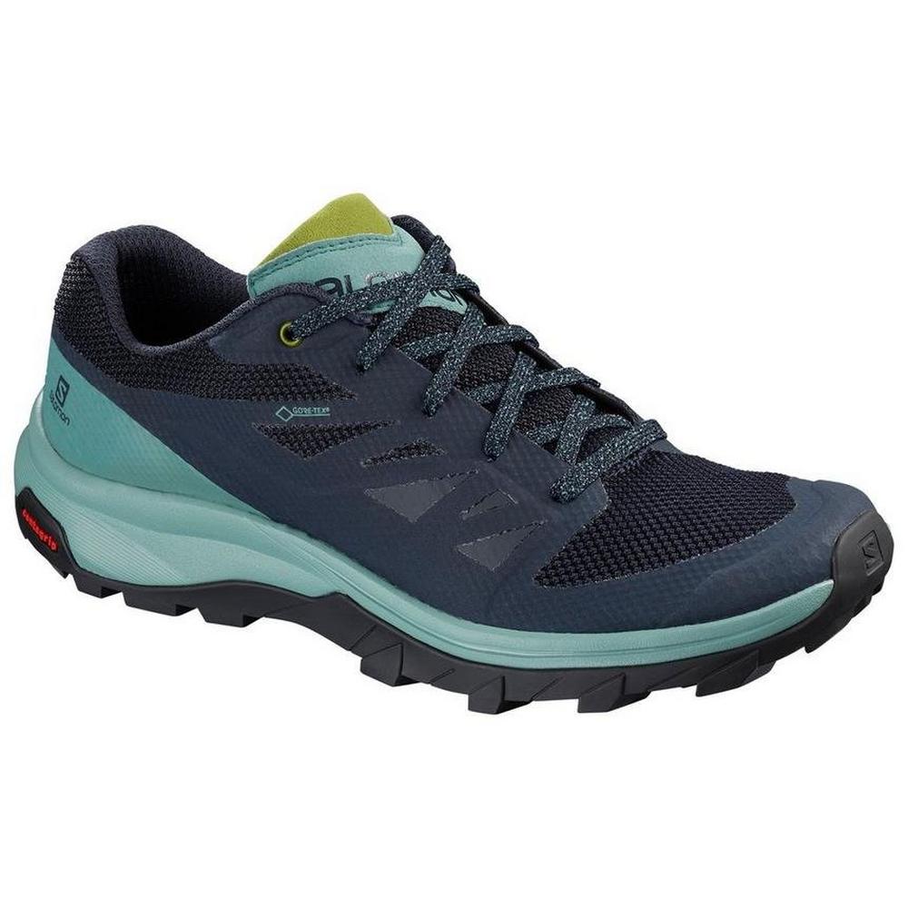 Salomon Women's Salomon Outline GORE-TEX Hiking Shoes - Trellis/Navy/Guacamole