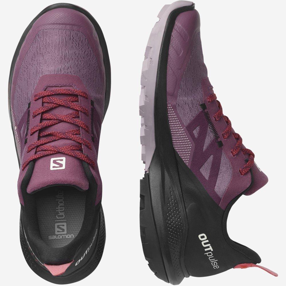 Salomon Women's Outpulse GORE-TEX Hiking Shoes - Purple