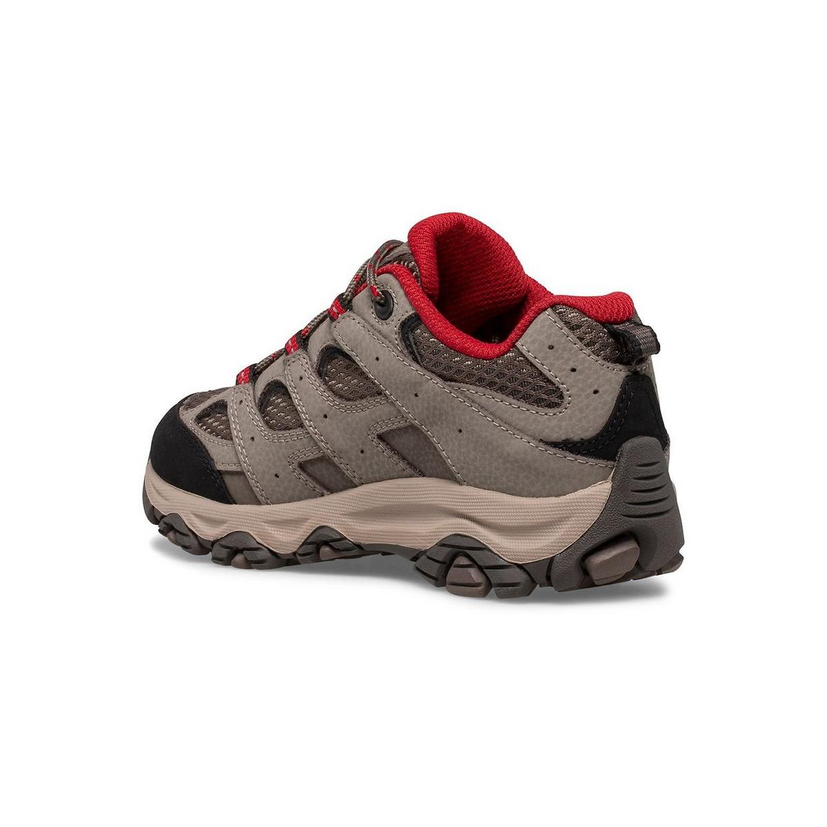 Merrell Kid's Moab 3 Low Waterproof Walking Shoe - Boulder/Red