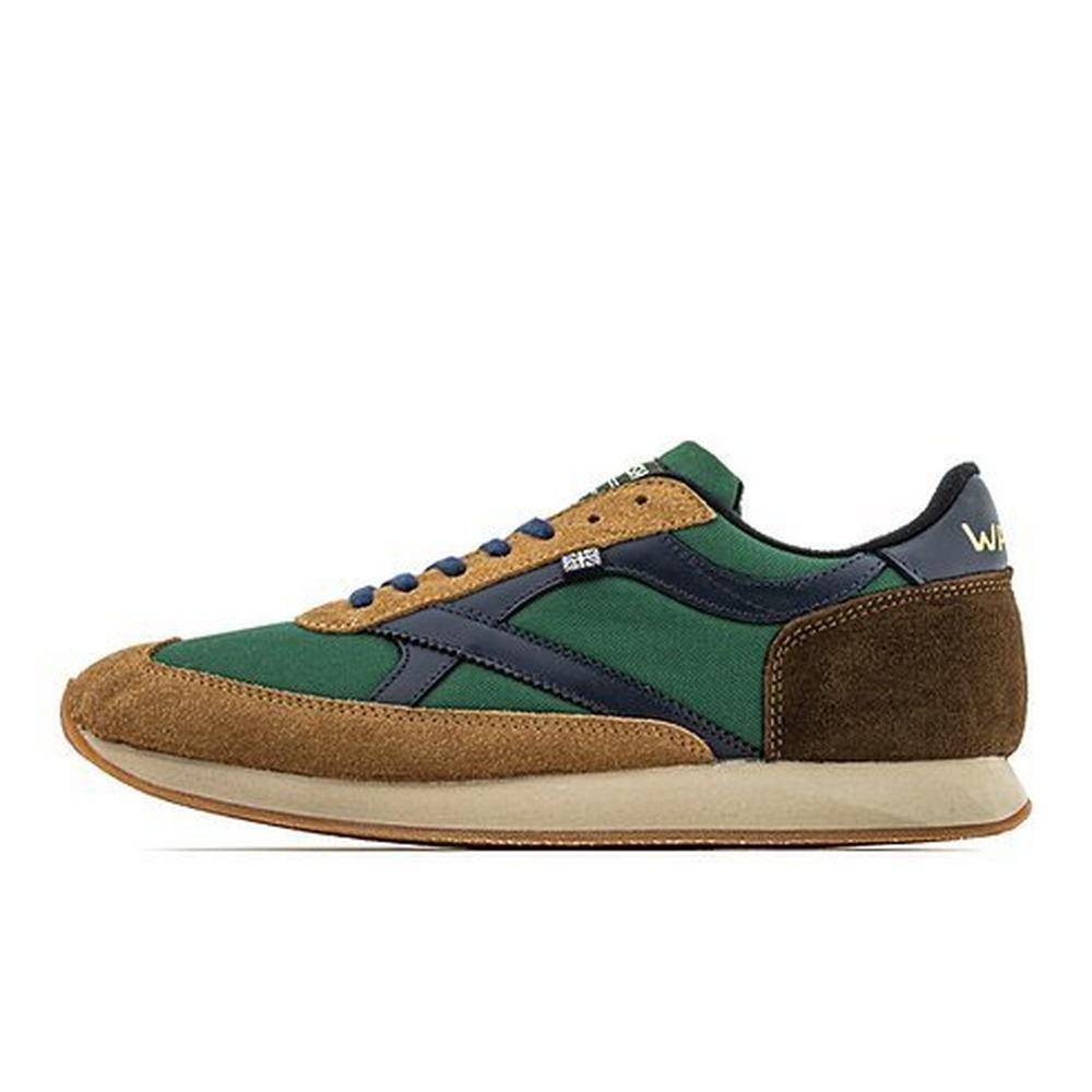 Walsh Men's Whirlwind Trainers - Navy/Brown/Green