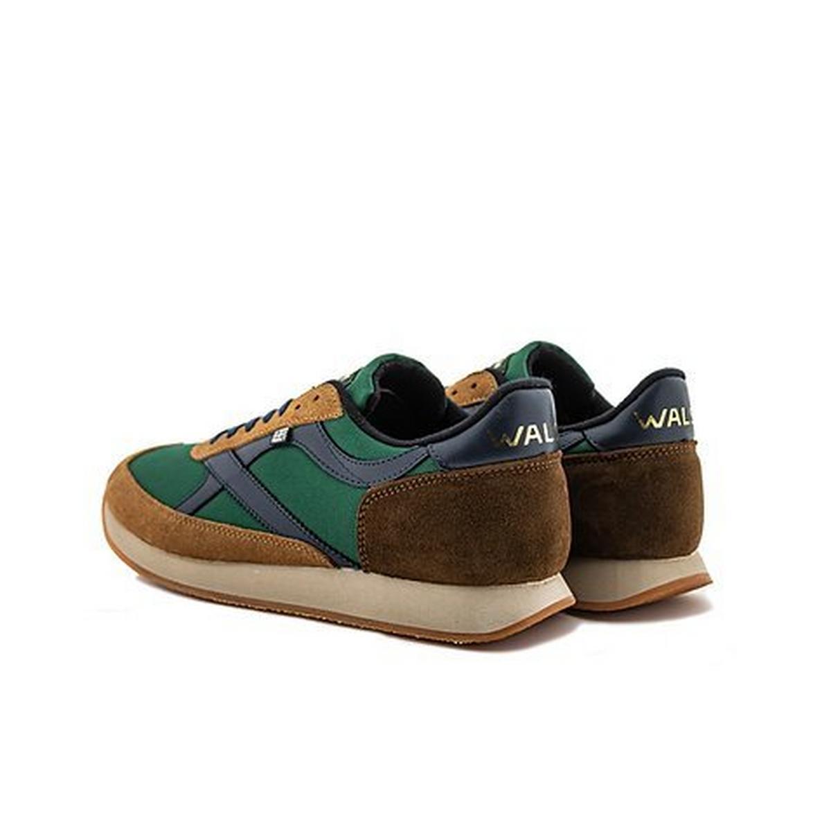Walsh Men's Whirlwind Trainers - Navy/Brown/Green