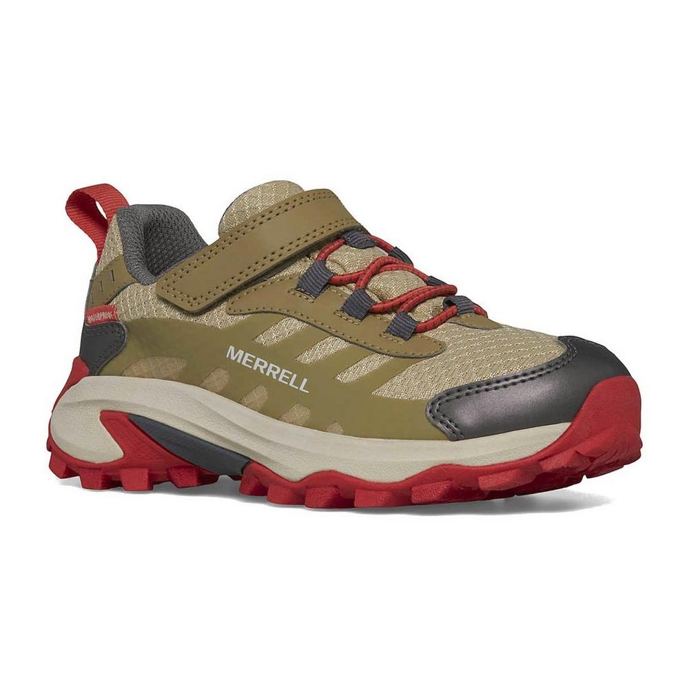 Merrell Kid's Moab Speed Low A/C Waterproof Shoes - Red