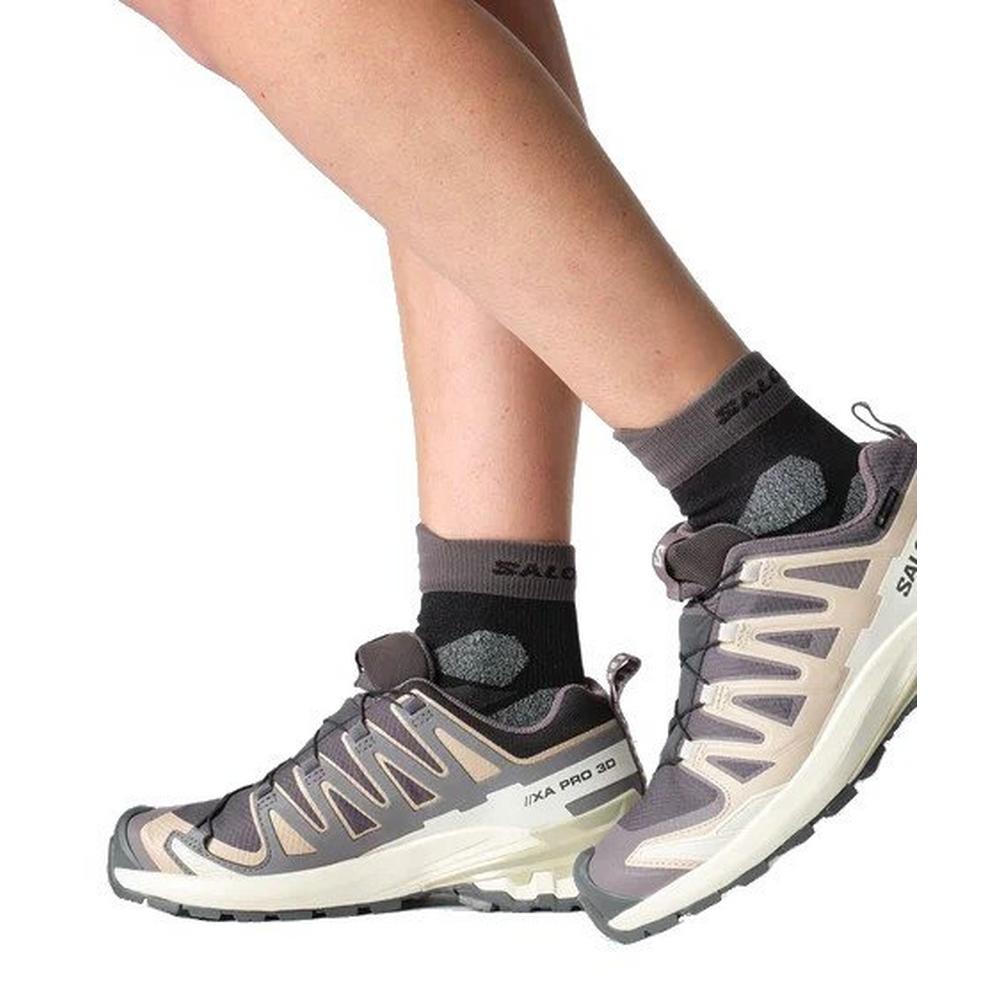 Salomon Women's XA Pro 3D V9 GORE-TEX Trail Running Shoes - Purple/ Beige