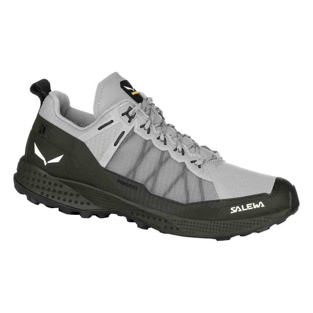 Salewa Men's Pedroc Powertex Hiking Shoes - Green/ Grey