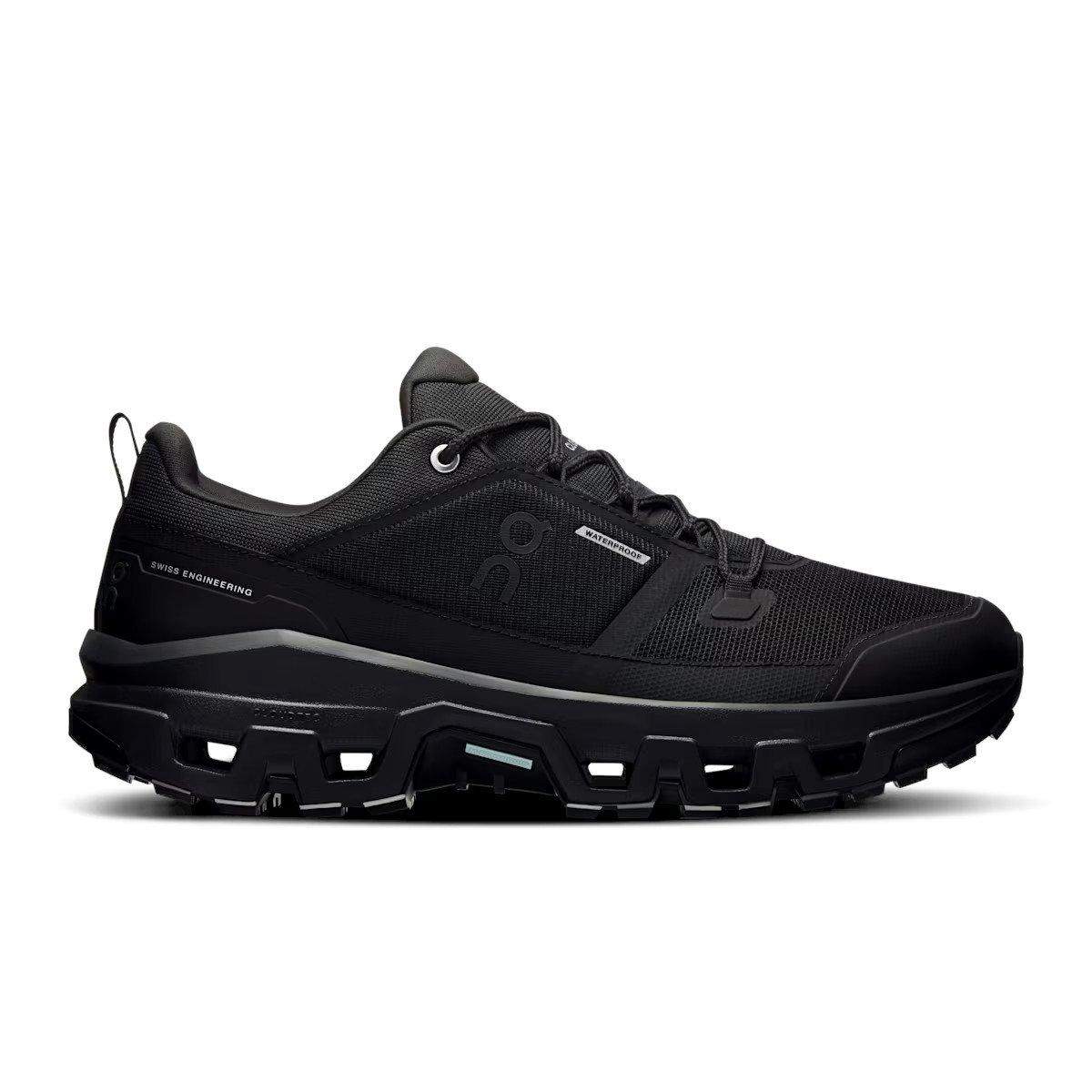 On Men's Cloudrock Low Waterproof Hiking Shoes - Black