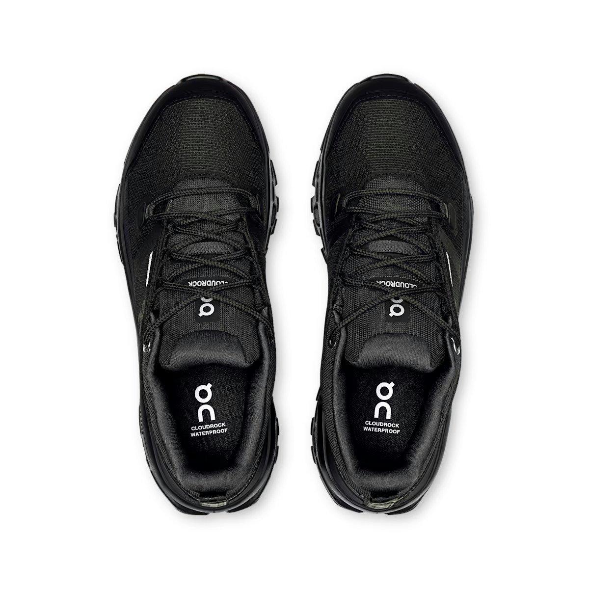 On Women's Cloudrock Low Waterproof Hiking Shoes - Black